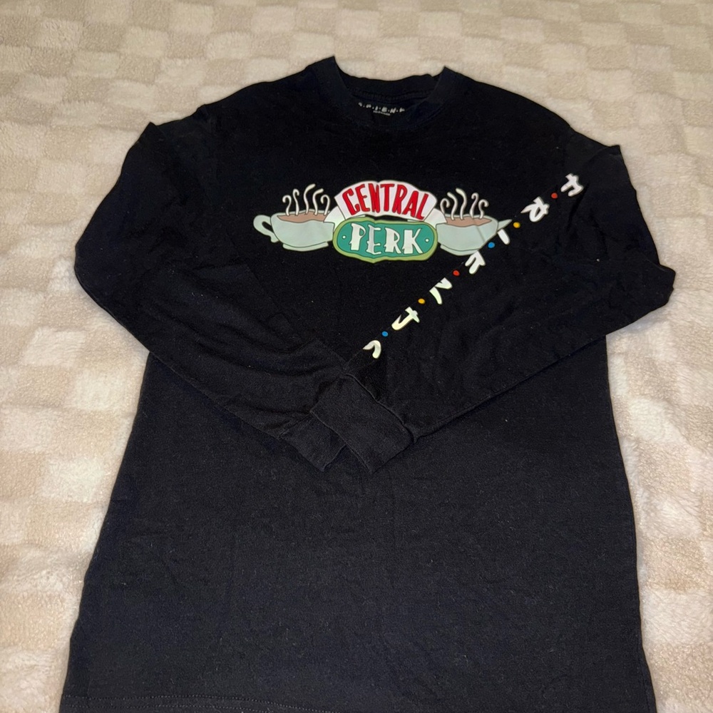 Central Perk Black Long Sleeve Shirt